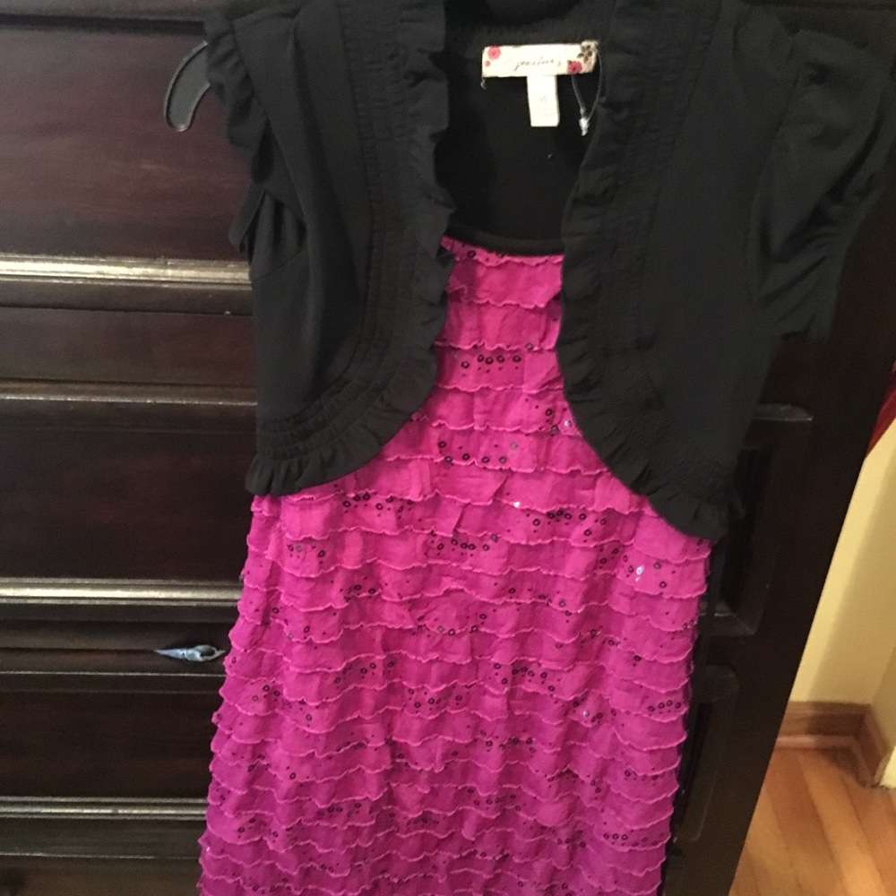 A pink dress wear once